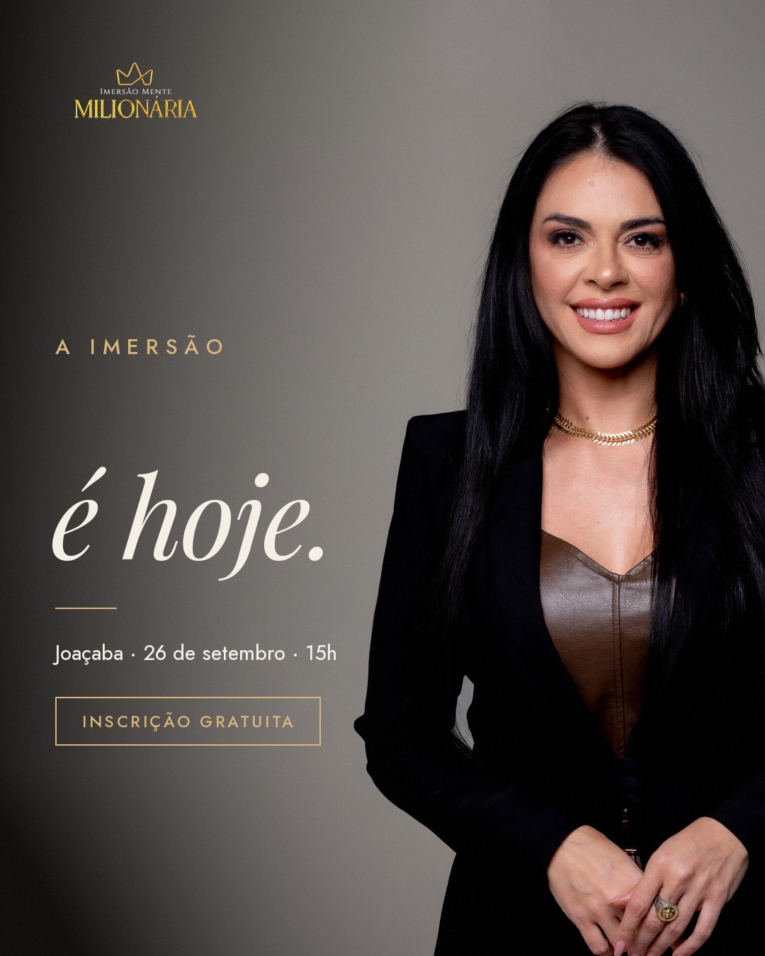 É hoje Joaçaba